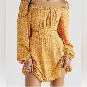 Free People Jael Cutout Mini Dress NWOT Size M